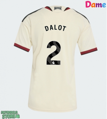 Manchester United Diogo Dalot #2 Replika Tredjetrøje Dame 2026-27 Kortærmet